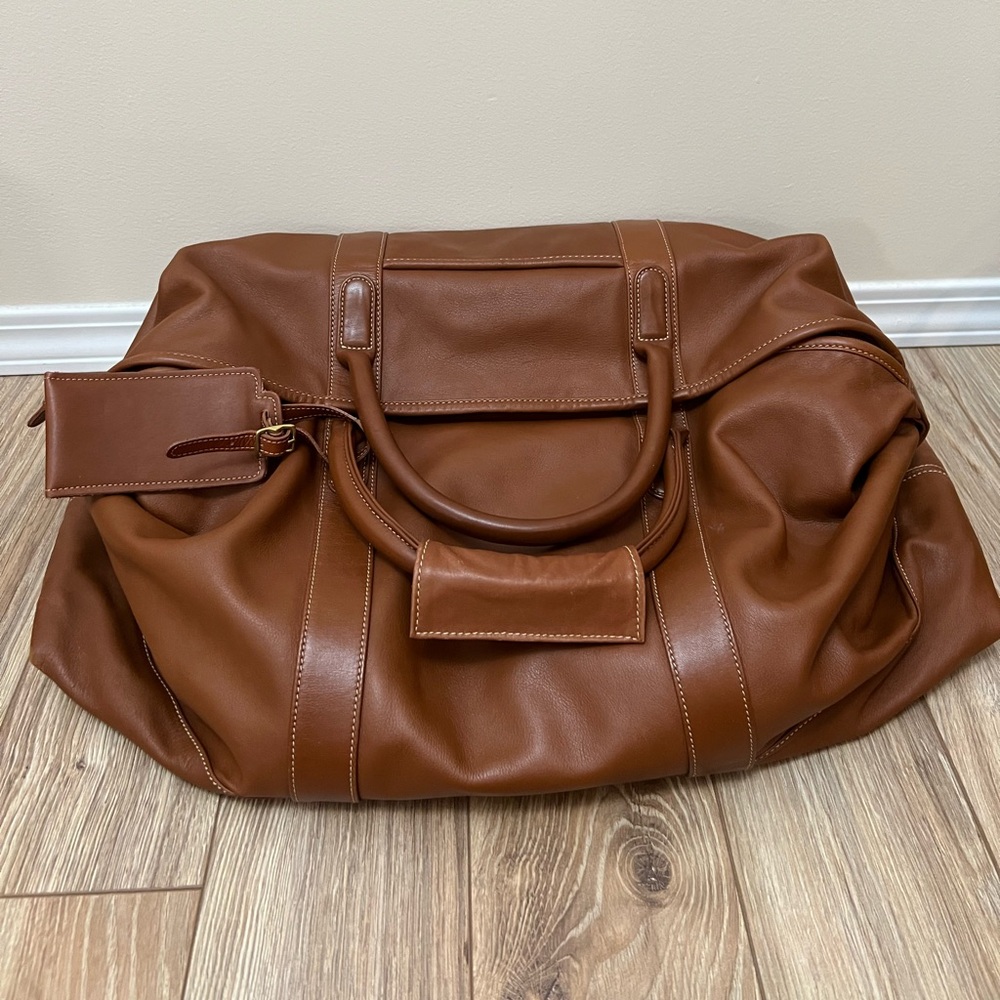 Vintage Coach leather duffle bag